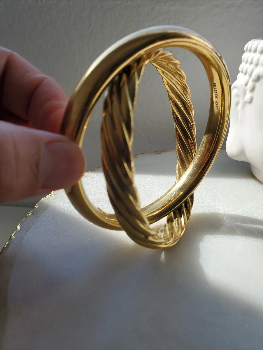 Bellezza ITALY Twist Bangle Bracelet